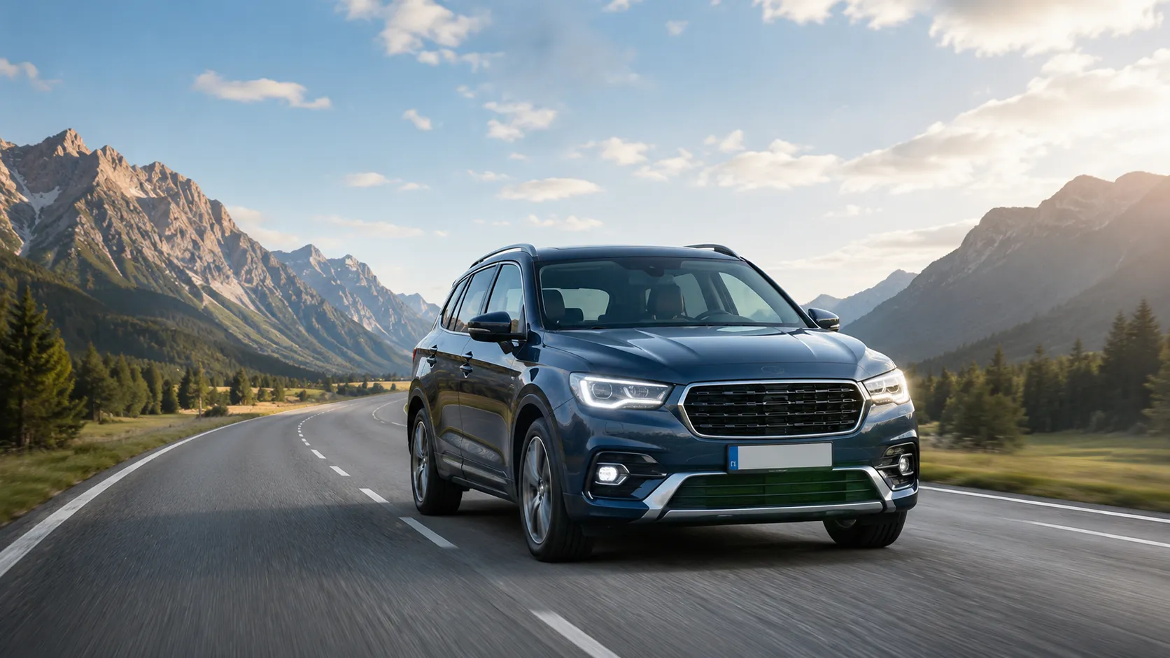 Auto und Versicherungsunterlagen für einen Kfz-Versicherungsvergleich