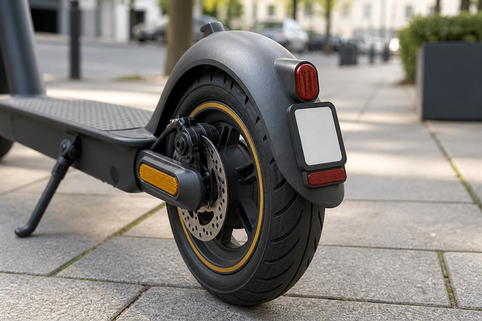 Versicherungsplakette am E-Scooter als Nachweis für eine gültige E-Scooter-Versicherung